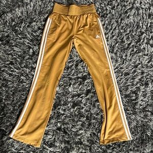 Adidas pants gold